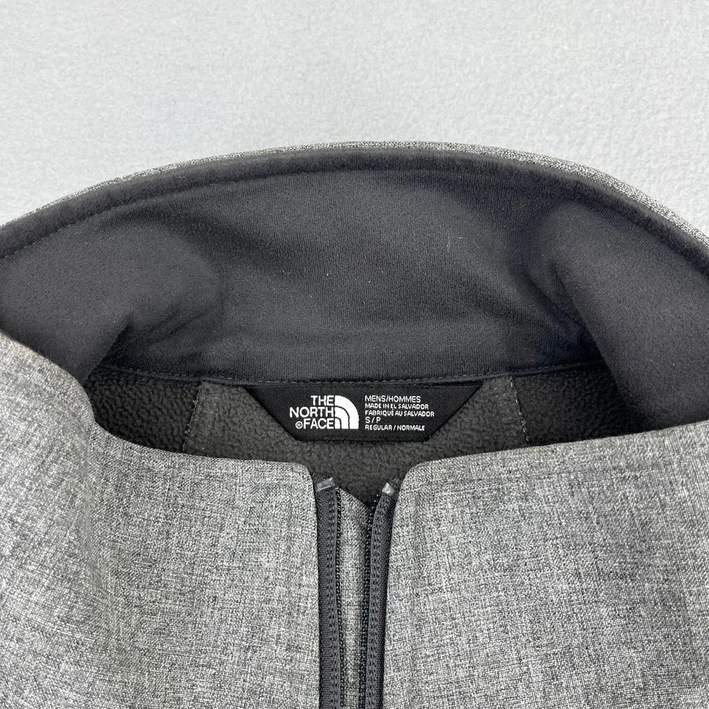 The North Face Mens Windwall Softshell Jacket Grey Heather Full‎ Zip Small